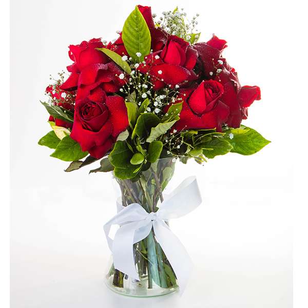 Arranjo de Rosas Vermelhas Premium