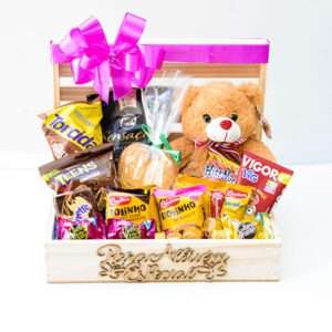 Baú de Gostosuras para Você com Pelúcia