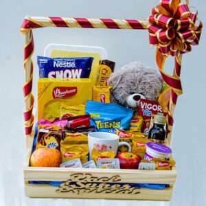 Cesta de Café Bom Dia com Pelúcia