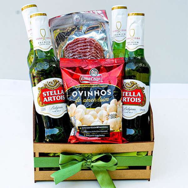 Kit Cerveja Stella e Aperitivos