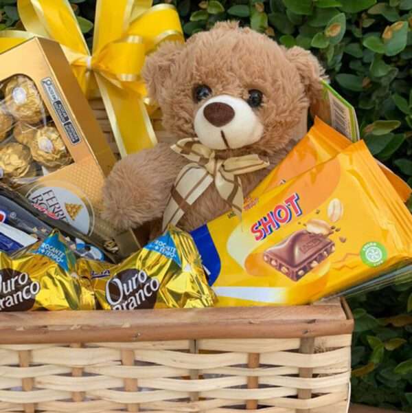 Baú de Chocolates e Urso - Imagem 2