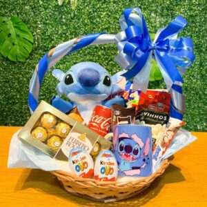 Cesta de Chocolates Stitch