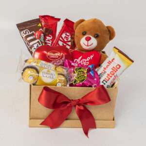 Cesta de Chocolate Ursinho Carinhoso