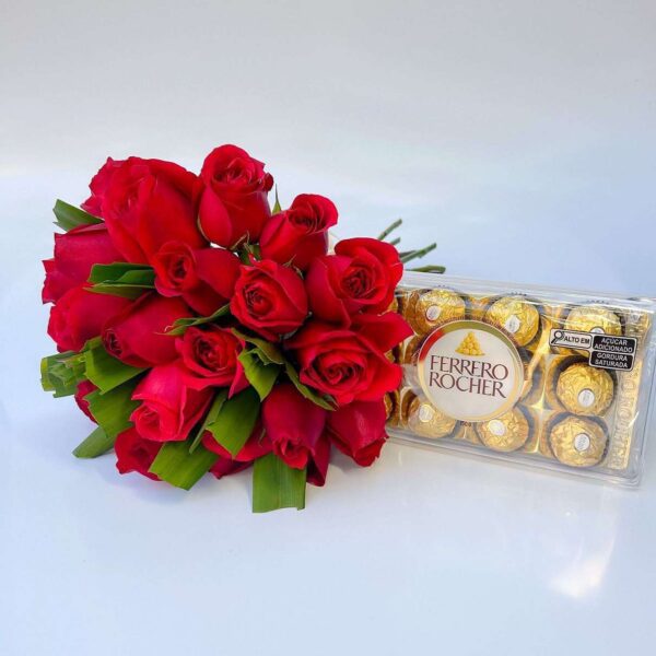 Buquê de Rosas com Ferrero rocher - Imagem 2
