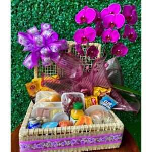 Baú Café da Manhã Com Orquídea