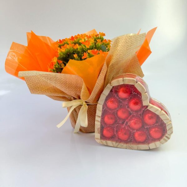 Flor da Fortuna com Bombons de Coração - Imagem 2