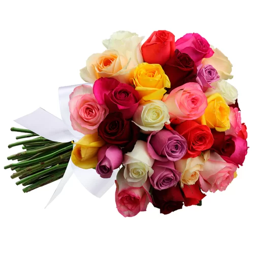 Buquê de 36 Rosas Coloridas - Imagem 2