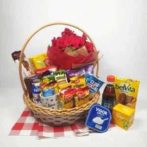 Cesta Café da Manha com Begônia