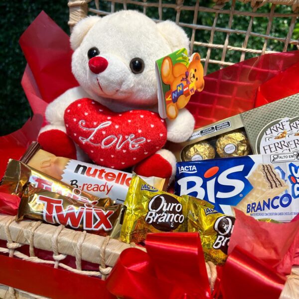 Cesta de Chocolates Doce Amor - Imagem 2