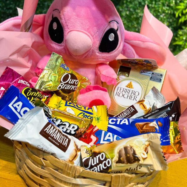 Mini Cesta Angel com Chocolates - Imagem 2