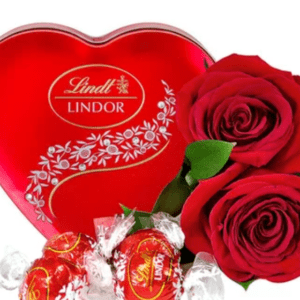 Rosas Vermelhas com Lindt