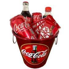 Balde de Coca-Cola com Chocolates Kit Kat