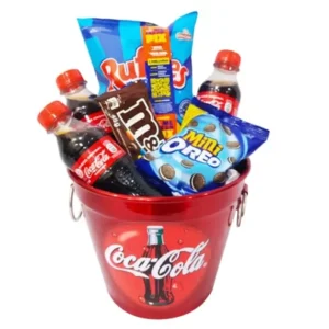 Balde Coca-Cola e Guloseimas